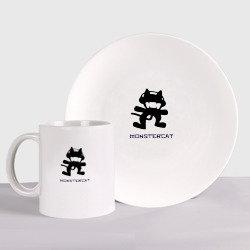 Набор: тарелка + кружка Monstercat