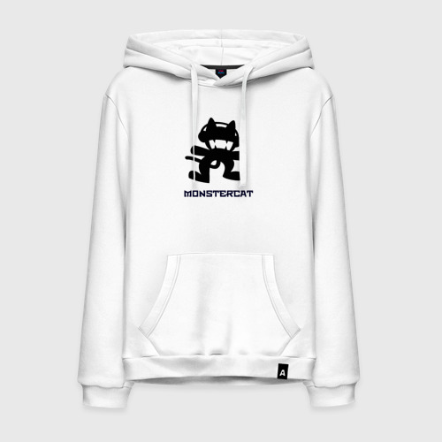 Мужская толстовка хлопок Monstercat, цвет белый