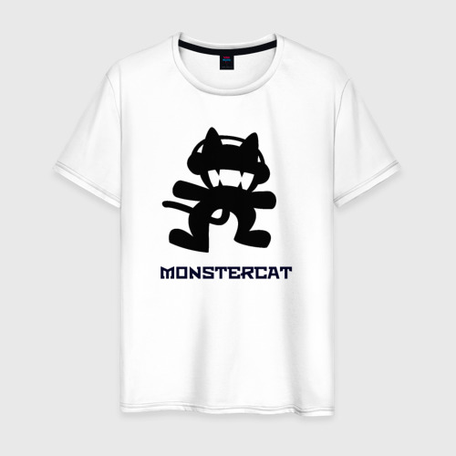 Мужская футболка хлопок Monstercat, цвет белый