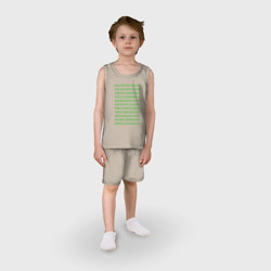 Детская пижама с шортами хлопок Двоичный код - фото 2