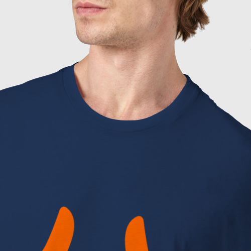 Мужская футболка хлопок Номер 1, цвет темно-синий - фото 6