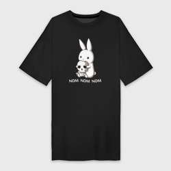 Платье-футболка Кролик с черепом