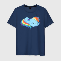 Мужская футболка хлопок Rainbow Dash sleeps