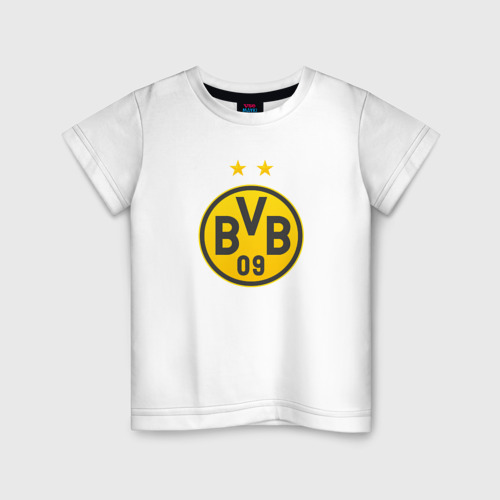 Детская футболка хлопок Borussia Dortmund, цвет белый