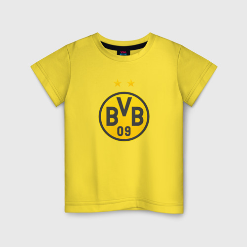 Детская футболка хлопок Borussia Dortmund, цвет желтый