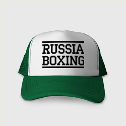 Кепка тракер с сеткой Russia boxing
