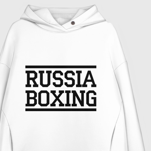 Женское худи Oversize хлопок Russia boxing - фото 3