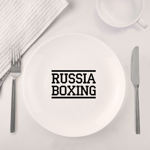 Набор: тарелка + кружка Russia boxing - фото 4