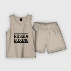 Детская пижама с шортами хлопок Russia boxing