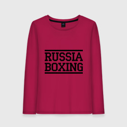 Женский лонгслив хлопок Russia boxing