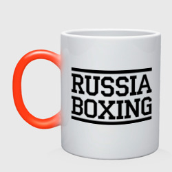 Кружка хамелеон Russia boxing