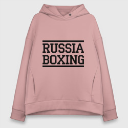 Женское худи Oversize хлопок Russia boxing