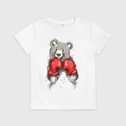 Детская футболка хлопок Russia boxing