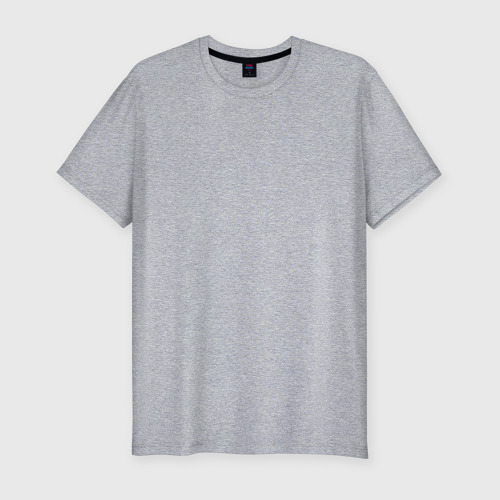 Мужская футболка хлопок Slim CS GO, цвет меланж