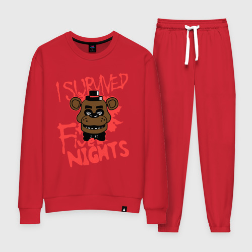 Женский костюм хлопок Five Nights At Freddy's, цвет красный