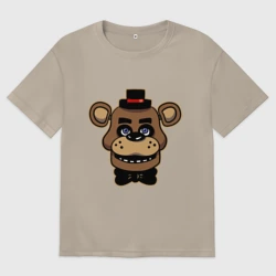Женская футболка хлопок Oversize Five Nights At Freddy's