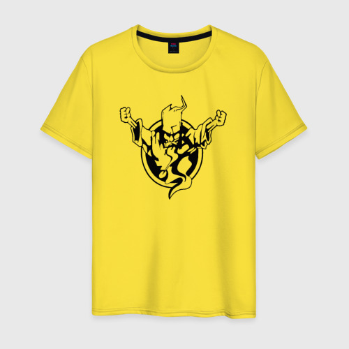 Мужская футболка хлопок Thunderdome, цвет желтый