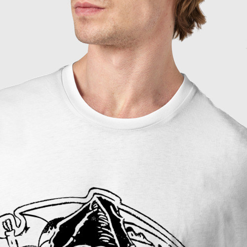 Мужская футболка хлопок Sons Of Anarchy, цвет белый - фото 6