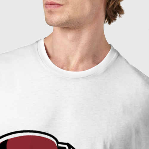 Мужская футболка хлопок Worms, цвет белый - фото 6