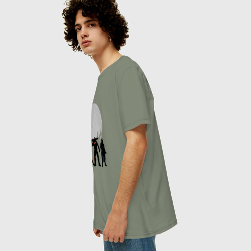 Мужская футболка хлопок Oversize Destiny Guardians, цвет авокадо - фото 5
