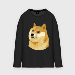 Мужской лонгслив oversize хлопок Doge