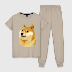 Женская пижама хлопок Doge