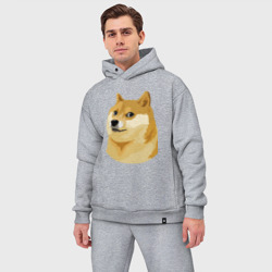 Мужской костюм oversize хлопок Doge - фото 2