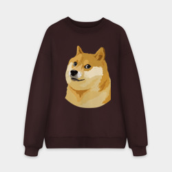 Мужской свитшот oversize без начеса хлопок Doge