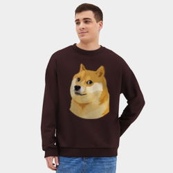 Мужской свитшот oversize без начеса хлопок Doge - фото 2