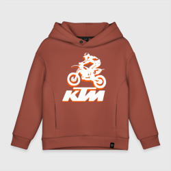 Детское худи Oversize хлопок KTM белый