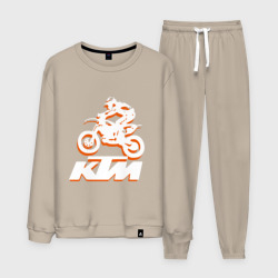 Мужской костюм хлопок KTM белый