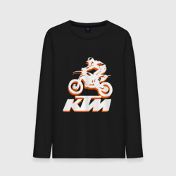 Мужской лонгслив хлопок KTM белый