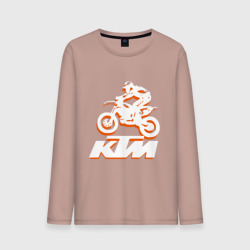 Мужской лонгслив хлопок KTM белый