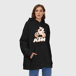 Худи SuperOversize хлопок KTM белый - фото 2