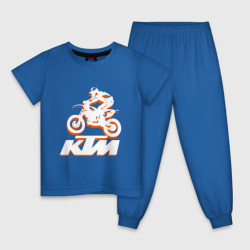 Детская пижама хлопок KTM белый