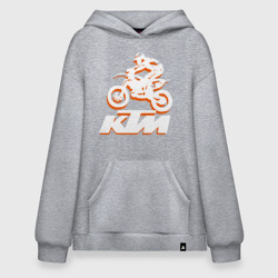 Худи SuperOversize хлопок KTM белый