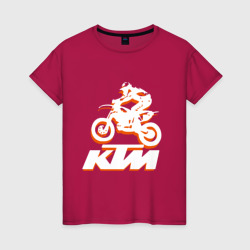 Женская футболка хлопок KTM белый