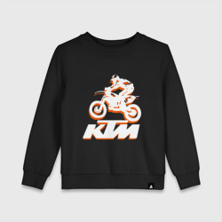 Детский свитшот хлопок KTM белый