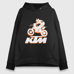 Женское худи Oversize хлопок KTM белый