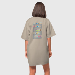 Платье-футболка хлопок Дорога на спине - фото 2