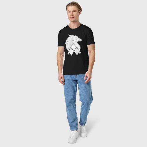 Мужская футболка хлопок Грифон, цвет черный - фото 5