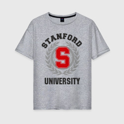 Женская футболка хлопок Oversize Стэнфорд