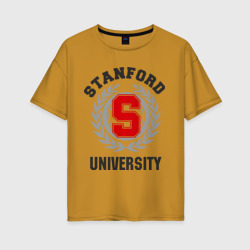 Женская футболка хлопок Oversize Стэнфорд