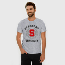 Мужская футболка хлопок Slim Стэнфорд - фото 2