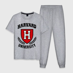 Мужская пижама хлопок Гарвард