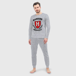 Мужская пижама с лонгсливом хлопок Гарвард - фото 2