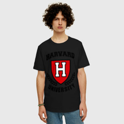 Мужская футболка хлопок Oversize Гарвард - фото 2