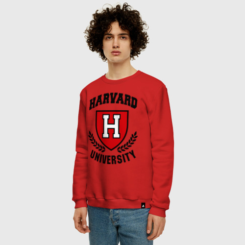 Мужской свитшот хлопок Гарвард, цвет красный - фото 3