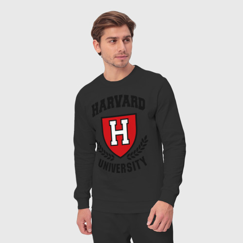 Мужской костюм хлопок Гарвард, цвет черный - фото 5
