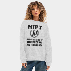 Женский свитшот oversize без начеса хлопок МФТИ - фото 2
